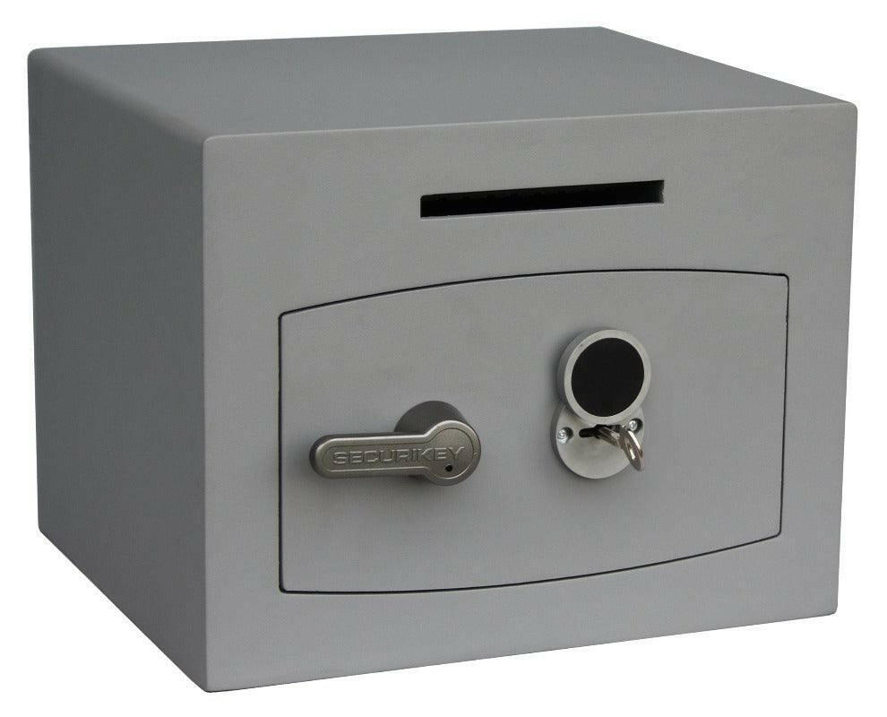 Securikey Mini Vault 1 Silver Deposit Safe, 15 Litres